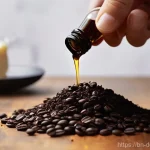 바닐라 추출물 가격 비교 - **Prompt:** A close-up shot of a hand gently holding a small, elegant bottle of "Pure Vanilla Extrac...