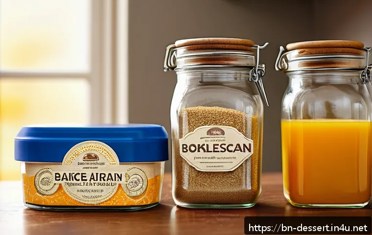 홈베이킹 재료 쇼핑 - A bright and cozy kitchen scene focused on baking essentials for Bengali home bakers: a variety of b...